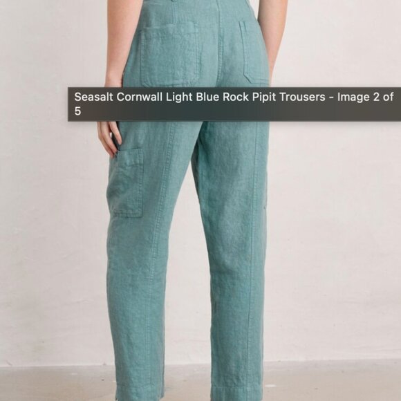 Seasalt Cornwall | Blue Rock Pipit Trousers - Picture 3 of 11